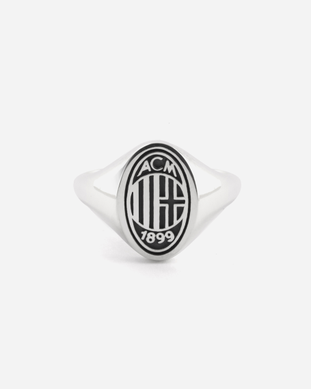 AC MILAN CREST SILVER OVAL...