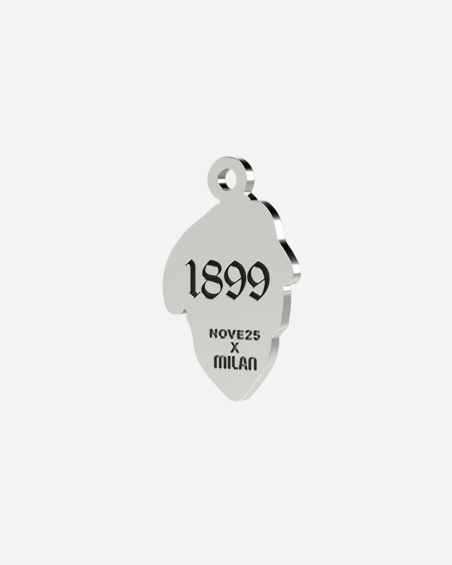 AC MILAN DEVIL SILVER PENDANT WITH CUSTOMIZABLE ENGRAVING