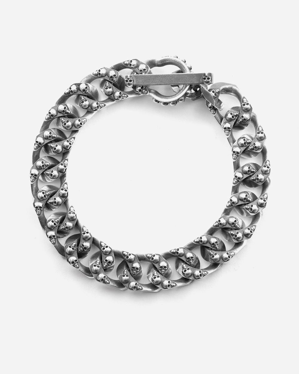 SKULL LEGACY CURB CHAIN BRACELET