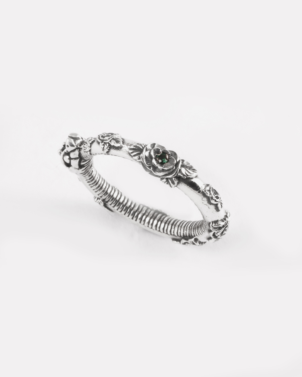 ETERNAL GREEN OUROBOROS RING WITH...