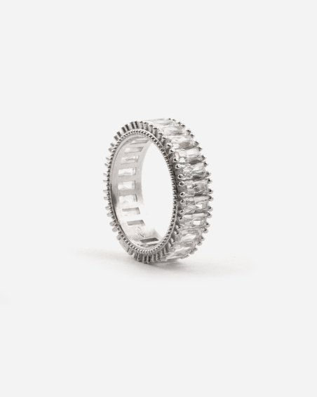 ANILLO WHITE GARLAND DE PLATA CON BRILLANTES