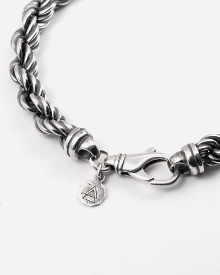 BRACELET CORDE 150 LIGHT EN ARGENT