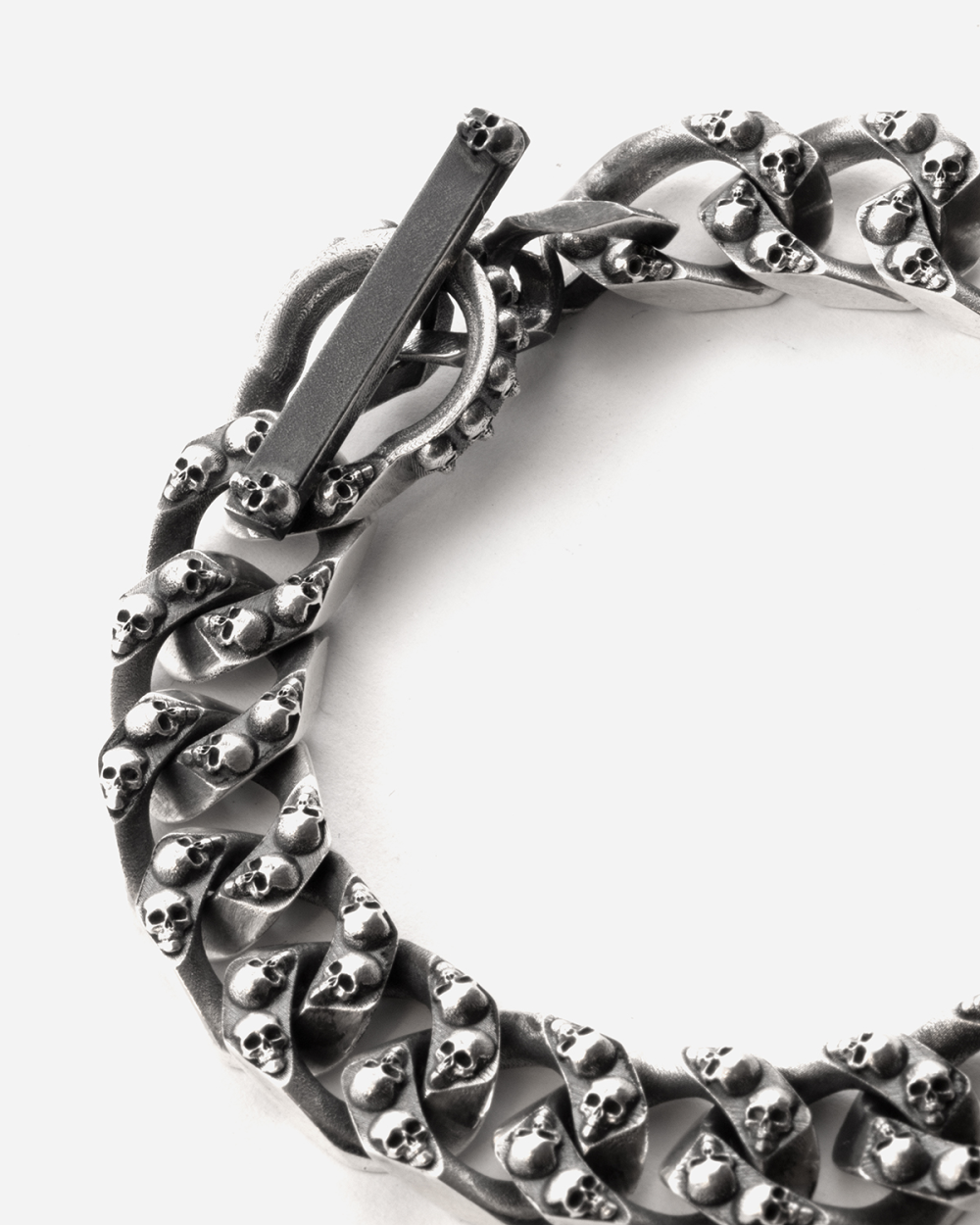 BRACELET GOURMETTE SKULL LEGACY AVEC...