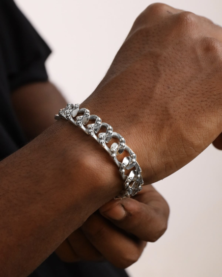 SKULL LEGACY CURB CHAIN BRACELET