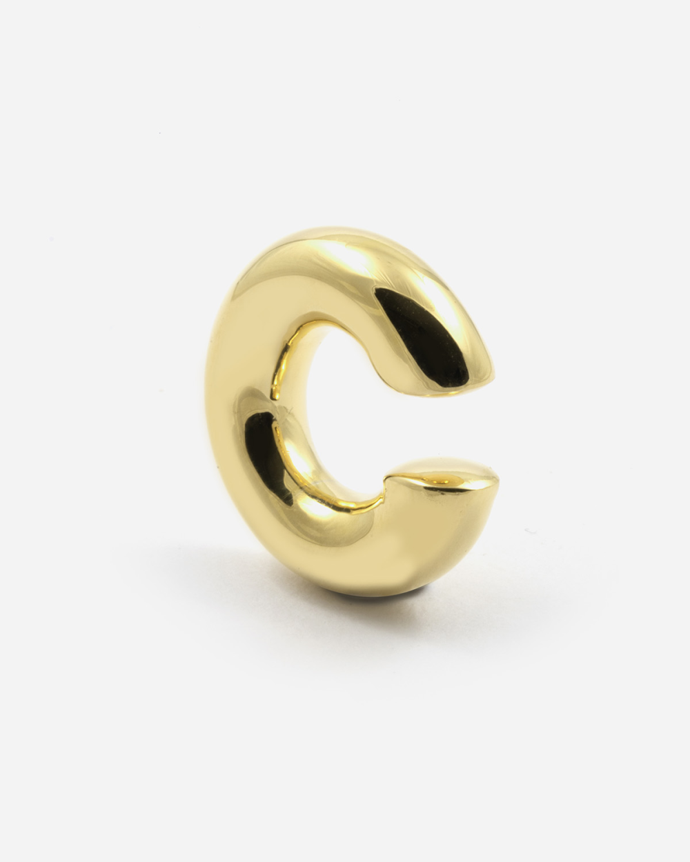 YELLOW GOLD BOLD EARCUFF