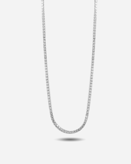 TENNIS NECKLACE WITH WHITE BRILLIANTS