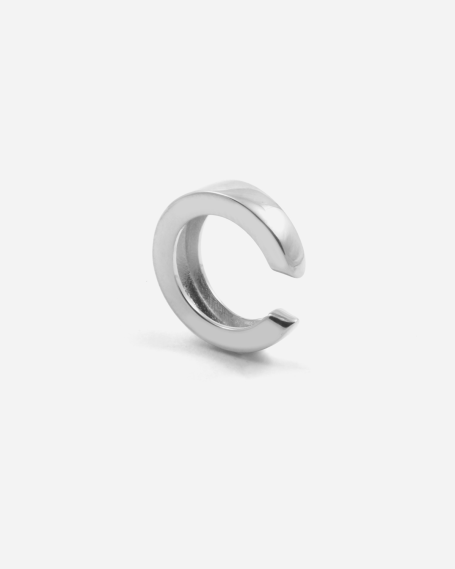 SILVER SQUARED EARCUFF