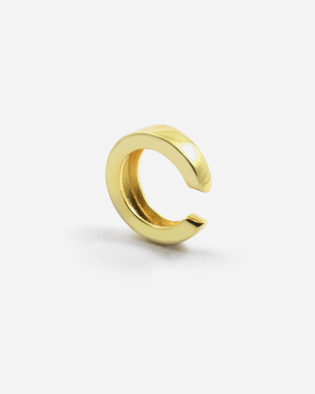 EARCUFF ESCUADRADO PLATEADO ORO