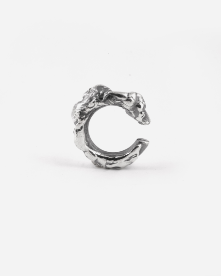 Orecchini A Lobo In Argento Sterling 925 Con Cristalli - Forma Di Fiore 7x7 Mm, Confezione Regalo, Colore Nero