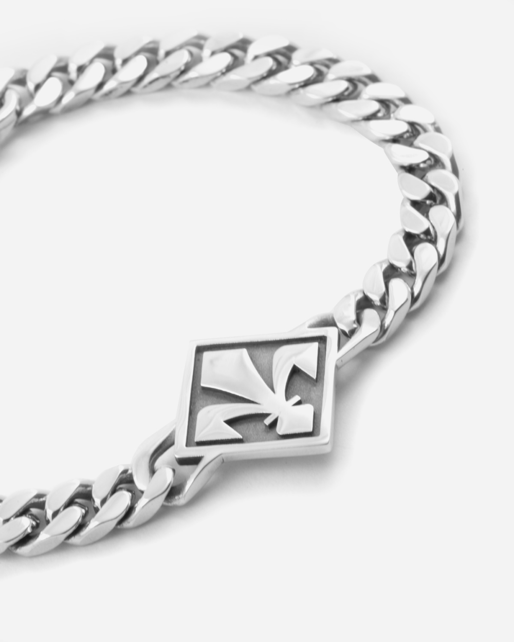 FIORENTINA GIGLIO SILVER CURB CHAIN...