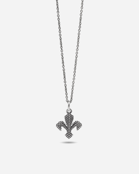 FIORENTINA GIGLIO SILVER DOTTED PENDANT