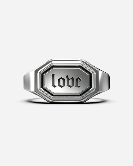 CUSTOMIZABLE BALANCE OCTAGONAL SIGNET RING