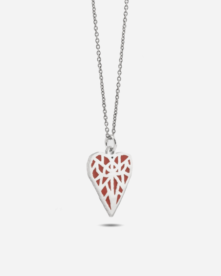 CIONDOLO CUORE LOVE SOLOMOSTRY IN ARGENTO