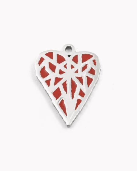 PENDENTIF CŒUR LOVE SOLOMOSTRY EN ARGENT