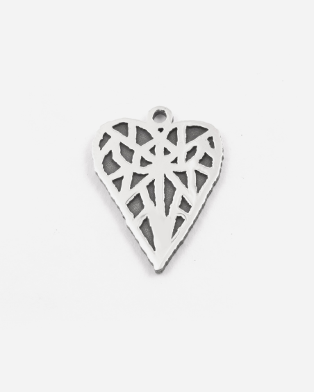 PENDENTIF CŒUR LOVE SOLOMOSTRY EN ARGENT