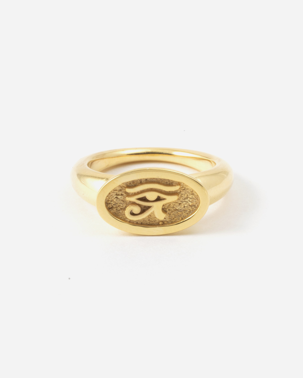 GOLD PLATED EYE OF HORUS RING