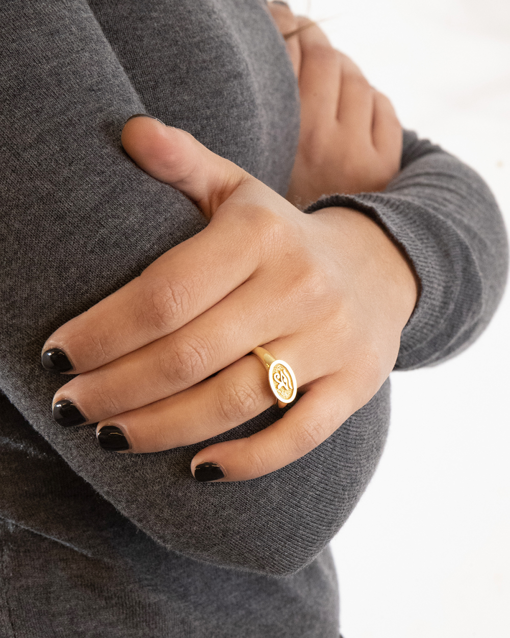 GOLD PLATED EYE OF HORUS RING