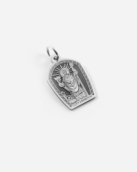 PENDENTIF SAINTE AMBROISE DE MILAN EN ARGENT