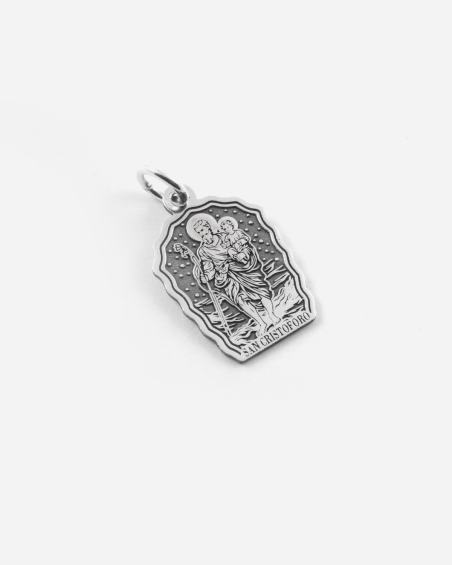 PENDENTIF SAINT CHRISTOPHE DE LYCIE EN ARGENT