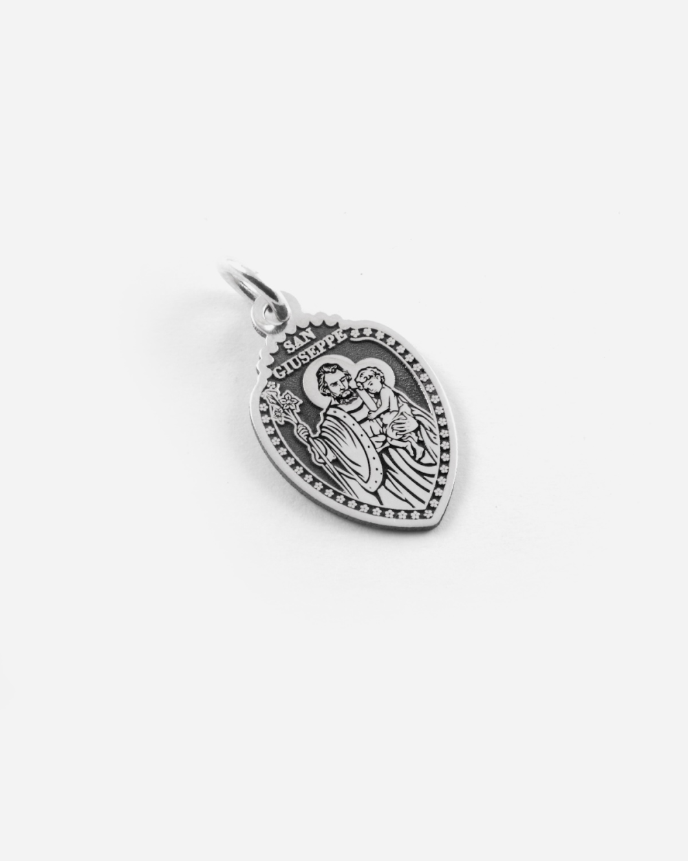 PENDENTIF SAINT JOSEPH EN ARGENT