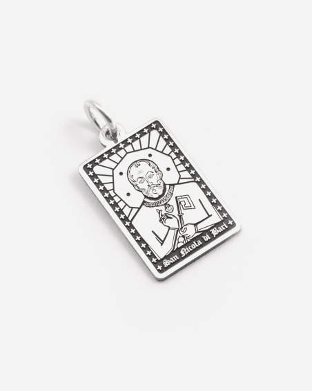 NICHOLAS OF BARI HOLY CARD PENDANT