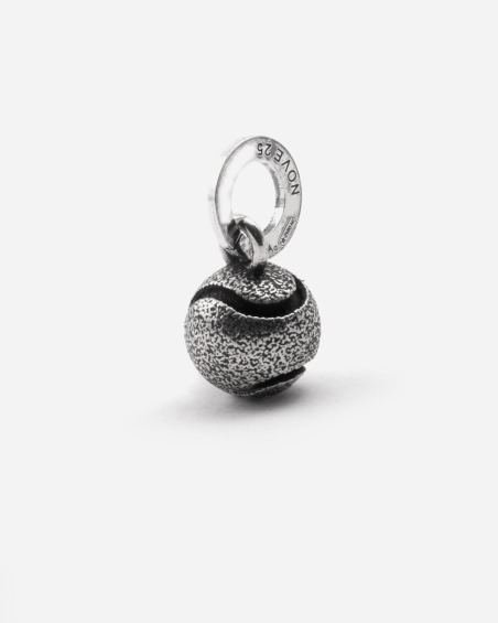 MINI CHARM PENDANT BALLE DE TENNIS EN ARGENT