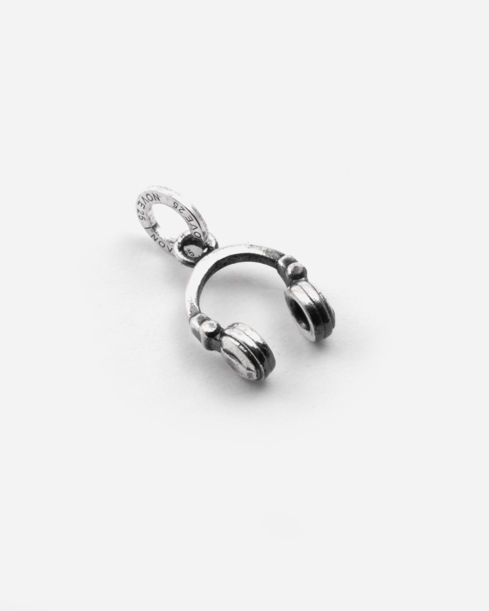 MINI CHARM PENDANT CASQUE DJ EN ARGENT