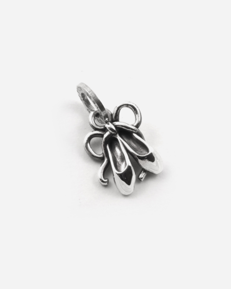 CIONDOLO MINI CHARM SCARPINE DANZA IN ARGENTO