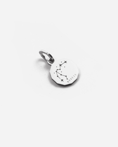 CIONDOLO MINI CHARM SEGNO ZODIACALE ACQUARIO IN ARGENTO