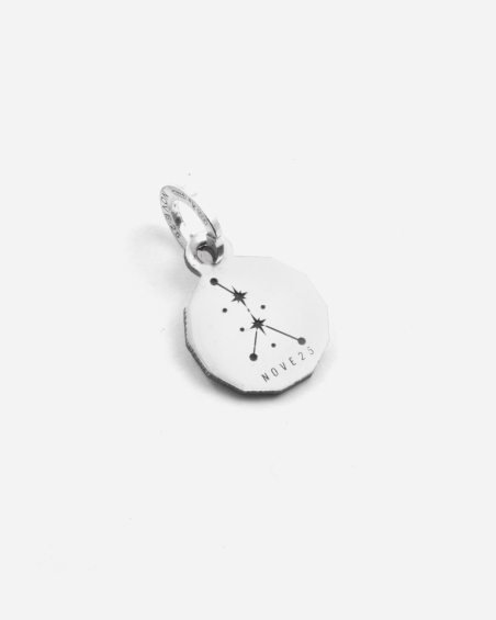 MINI CHARM PENDANT SIGNE DU ZODIAQUE CANCER EN ARGENT