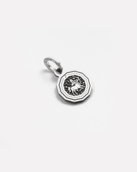 MINI CHARM PENDANT SIGNE DU ZODIAQUE SAGITTAIRE EN ARGENT