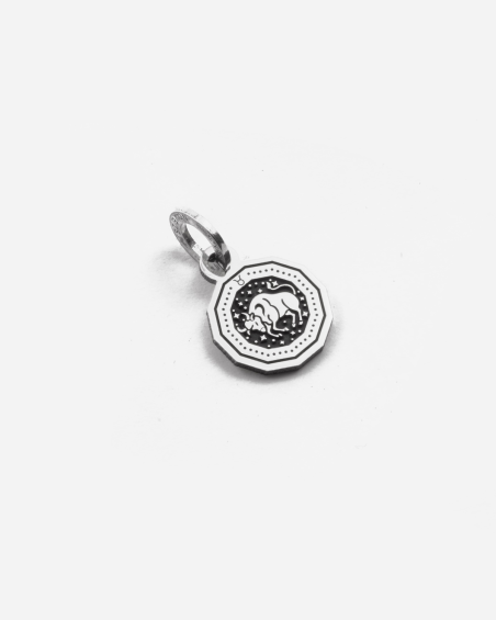 MINI CHARM PENDANT SIGNE DU ZODIAQUE TAUREAU EN ARGENT