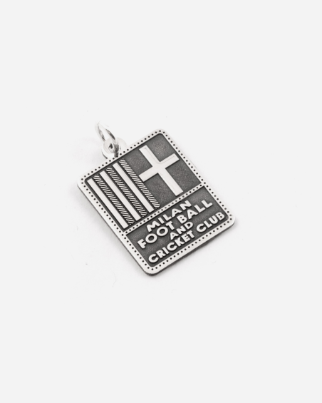 PENDENTIF AVEC LOGO 1899 AC MILAN 125 ANNIVERSAIRE EN ARGENT