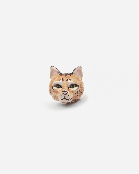 NORWEGIAN FOREST SINGLE EARRING / ENAMELLED