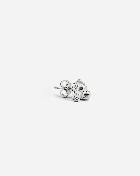 CAVALIER KING SINGLE EARRING / POLISHED SILVER