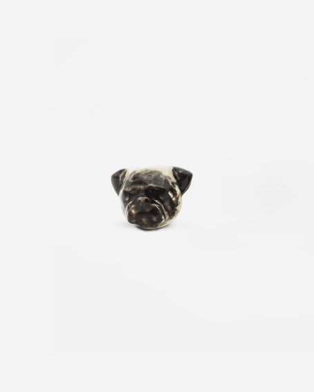 PUG SINGLE EARRING / ENAMELLED 2