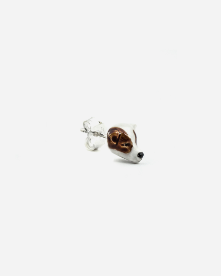 JACK RUSSEL SINGLE EARRING / ENAMELLED