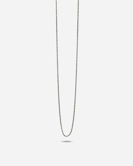 COLLIER TORCHON EN ARGENT