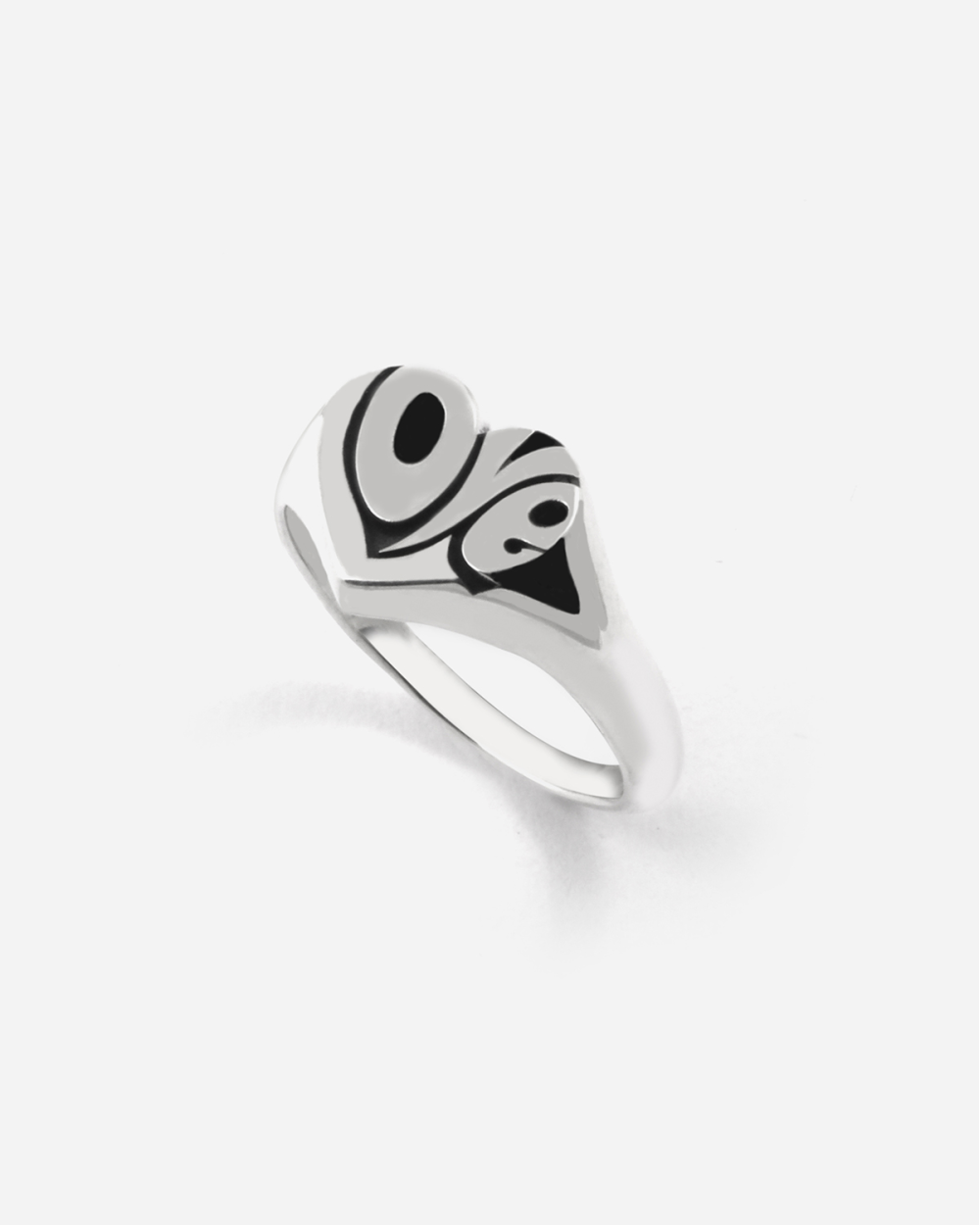 LOVETAG HEART SIGNET RING