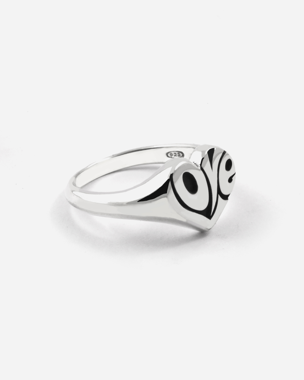 BAGUE CHEVALIÈRE CŒUR LOVETAG