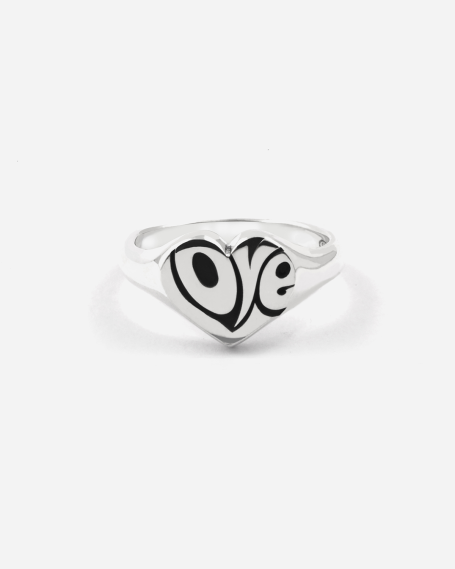 BAGUE CHEVALIÈRE CŒUR LOVETAG