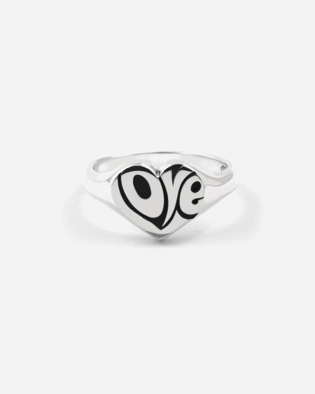 BAGUE CHEVALIÈRE CŒUR LOVETAG