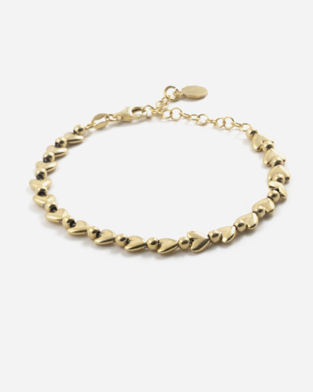 ARMBAND MIT HERZEN GOLDEN MATCHY