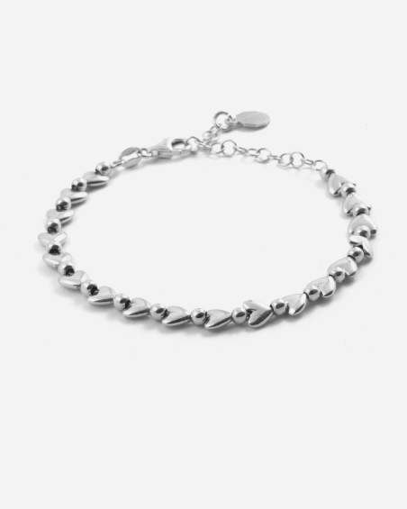 ARMBAND MIT HERZEN SILVER MATCHY