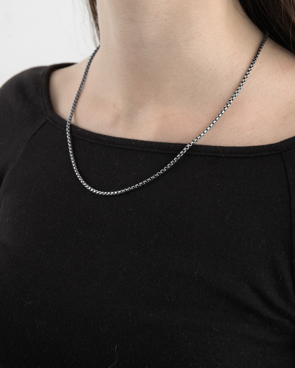 NKlaus Catena Veneziana In Argento 925, Ovale Pressata, Lunghezza 45 Cm, Larghezza 1 Mm - Gioiello Fine