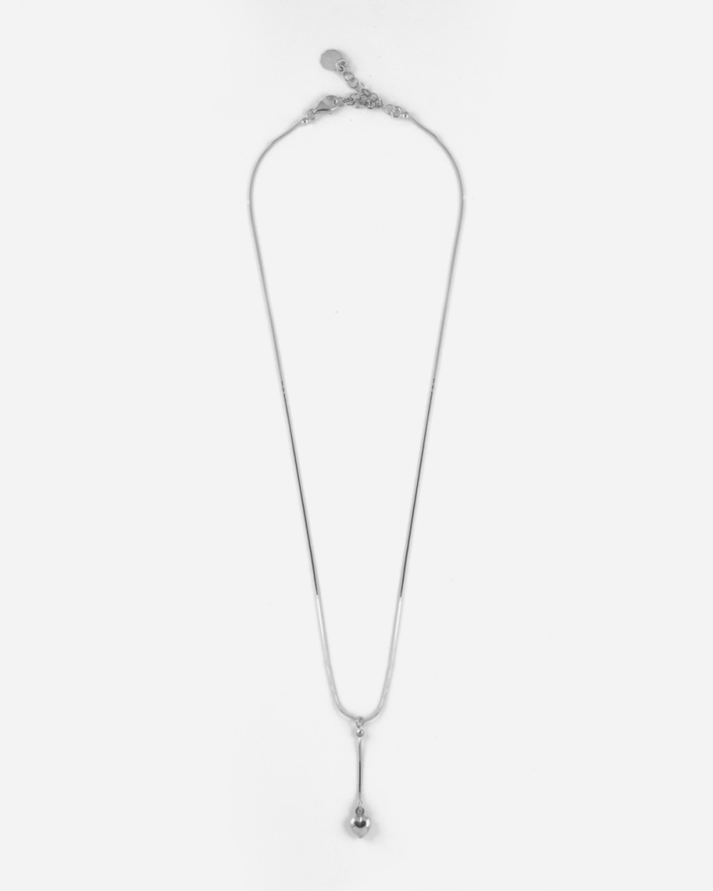 COLLIER CRAVATE CŒUR SILVER HEARTIE...