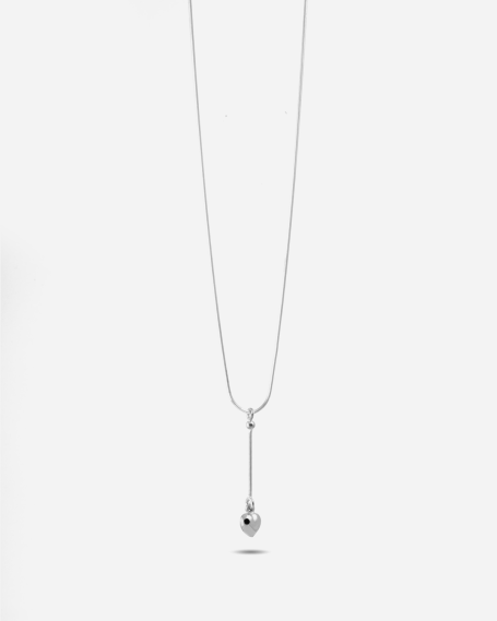 COLLIER CRAVATE CŒUR SILVER...