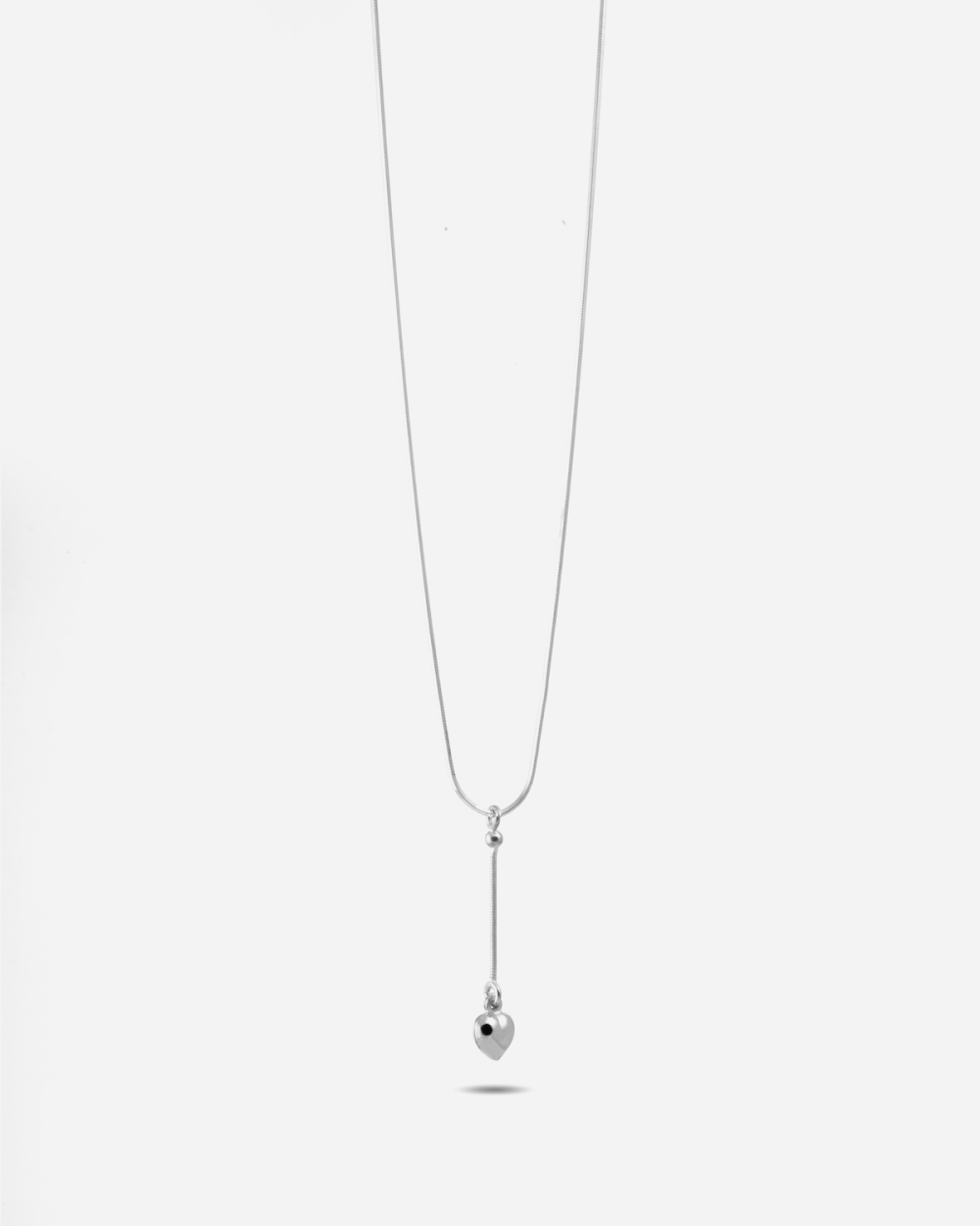 COLLIER CRAVATE CŒUR SILVER HEARTIE...