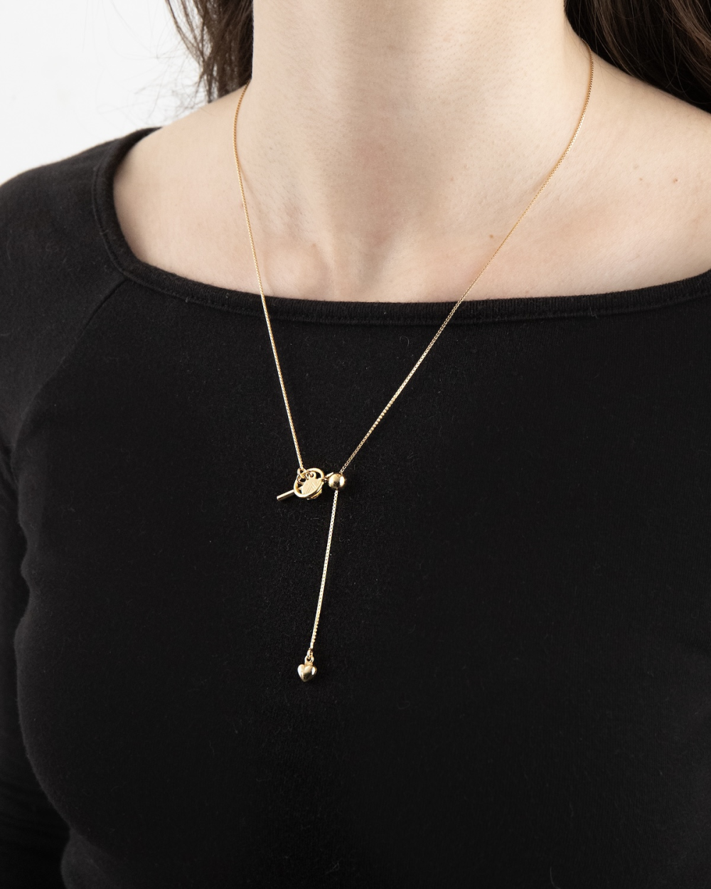 COLLIER CRAVATE AVEC T-BAR GOLDEN...