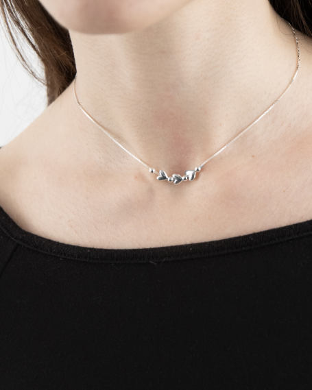 COLLANA CHOKER CUORI SILVER... 2